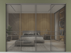 Перегородка Формато внутри проёма 4 створки