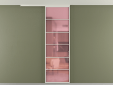 Перегородка Формато вдоль стены на потолок 1 створка