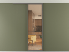 Перегородка Формато вдоль стены на потолок 1 створка