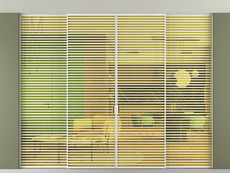 Перегородка Формато внутри проёма скрытое крепление в потолок 4 створки