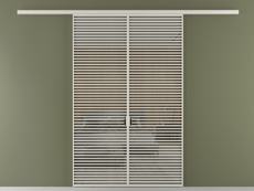 Перегородка Формато вдоль стены 2 створки