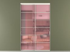 Перегородка Формато внутри проёма 2 створки