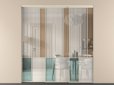 Перегородка Mosaic внутри проёма телескопик синхро 2