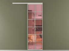 Перегородка Формато вдоль стены 1 створка