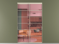 Перегородка Формато внутри проёма 2 створки