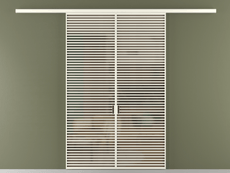 Перегородка Формато вдоль стены 2 створки