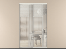 Перегородка Mosaic внутри проёма двустворчатая