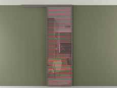 Перегородка Формато вдоль стены на потолок 1 створка