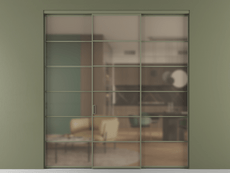 Перегородка Формато внутри проёма 3 створки