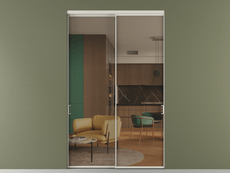 Перегородка Формато внутри проёма 2 створки