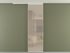 Перегородка Formato вдоль стены на потолок 1 створка