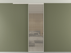 Перегородка Формато вдоль стены на потолок 1 створка