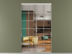 Перегородка Формато внутри проёма 2 створки