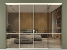 Перегородка Формато внутри проёма 4 створки