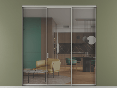 Перегородка Формато внутри проёма 3 створки