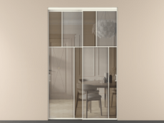 Перегородка Mosaic внутри проёма двустворчатая