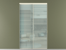 Перегородка Formato внутри проёма 2 створки