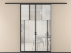 Перегородка Mosaic вдоль стены двустворчатая