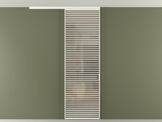 Перегородка Формато вдоль стены на потолок 1 створка