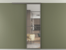 Перегородка Формато вдоль стены на потолок 1 створка