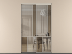 Перегородка Mosaic внутри проёма двустворчатая