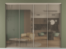 Перегородка Формато внутри проёма 4 створки