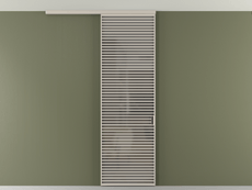 Перегородка Формато вдоль стены на потолок 1 створка