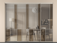 Перегородка Mosaic внутри проёма телескопик синхро 3