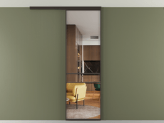 Перегородка Формато вдоль стены на потолок 1 створка