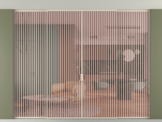 Перегородка Formato внутри проёма скрытое крепление в потолок 4 створки