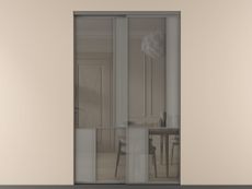 Перегородка Мозаик внутри проёма 2 створки