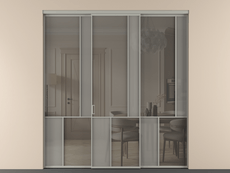 Перегородка Mosaic внутри проёма 3 створки