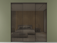 Перегородка Formato внутри проёма 3 створки