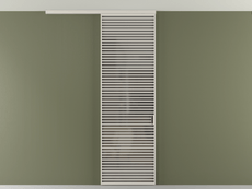 Перегородка Формато вдоль стены на потолок 1 створка