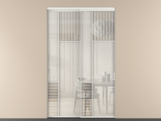 Перегородка Мозаик внутри проёма 2 створки