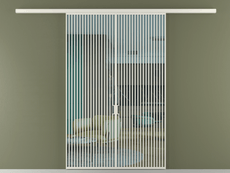 Перегородка Формато вдоль стены 2 створки