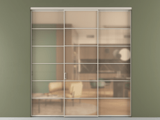 Перегородка Formato внутри проёма 3 створки