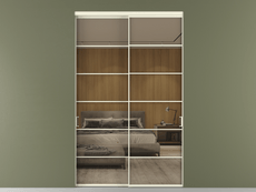 Перегородка Formato внутри проёма 2 створки