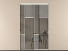 Перегородка Мозаик внутри проёма 2 створки