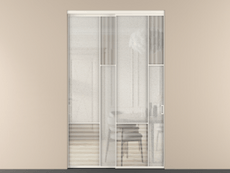 Перегородка Мозаик внутри проёма 2 створки