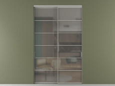 Перегородка Формато внутри проёма 2 створки