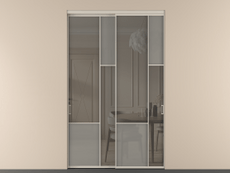 Перегородка Мозаик внутри проёма 2 створки