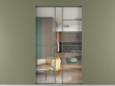 Перегородка Формато скрытый пенал 2 створки