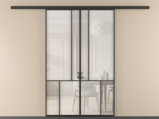 Перегородка Mosaic вдоль стены двустворчатая