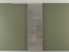 Перегородка Формато вдоль стены на потолок 1 створка