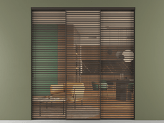 Перегородка Формато внутри проёма 3 створки