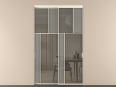 Перегородка Мозаик внутри проёма 2 створки