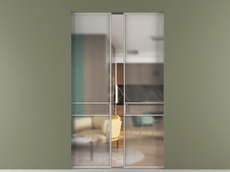 Перегородка Формато скрытый пенал 2 створки