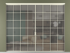 Перегородка Формато внутри проёма 4 створки