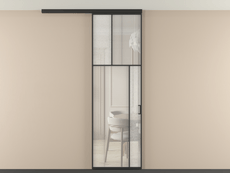 Перегородка Mosaic вдоль стены на потолок одностворчатая